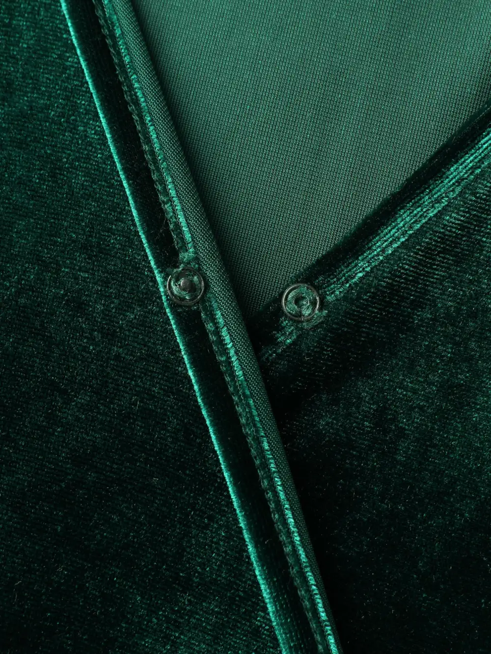 Velvet Belted Wide-Leg Pockets Jumpsuit