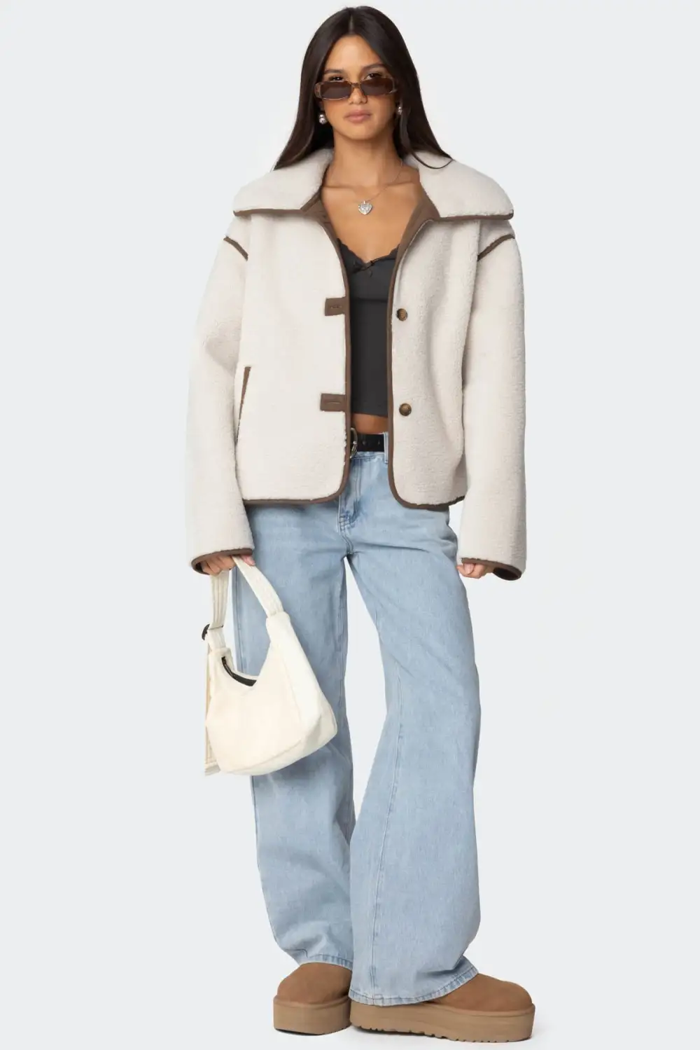 Frost Oversized Faux Shearling Jacket