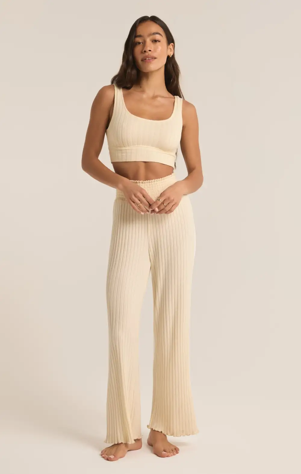 Dawn Smocked Rib Pant