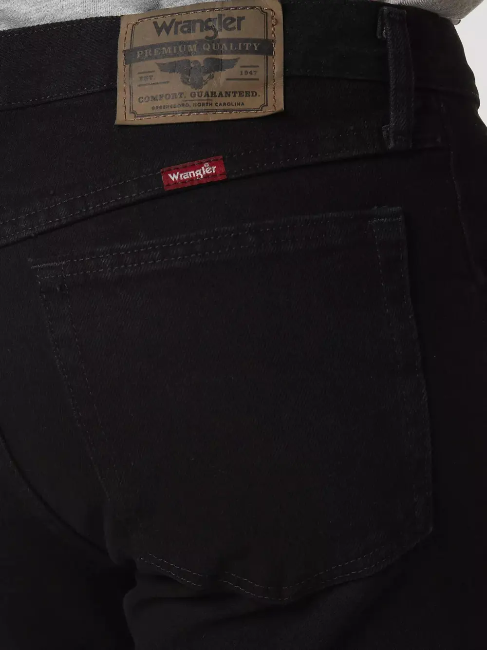 WRANGLER FIVE STAR PREMIUM DENIM REGULAR FIT JEAN IN COAL BLACK