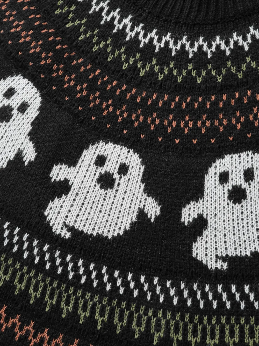 Halloween Fair Isle Jacquard Pullover