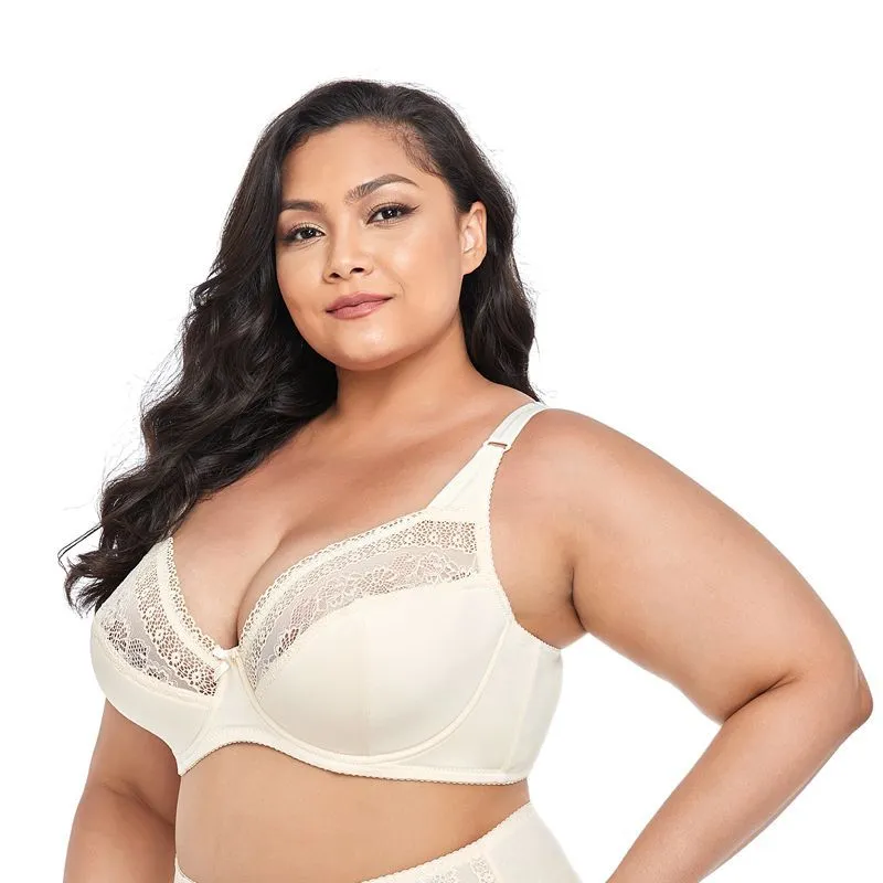 2023 New Plus Size Big Boobs  Non Padded Lace Bra