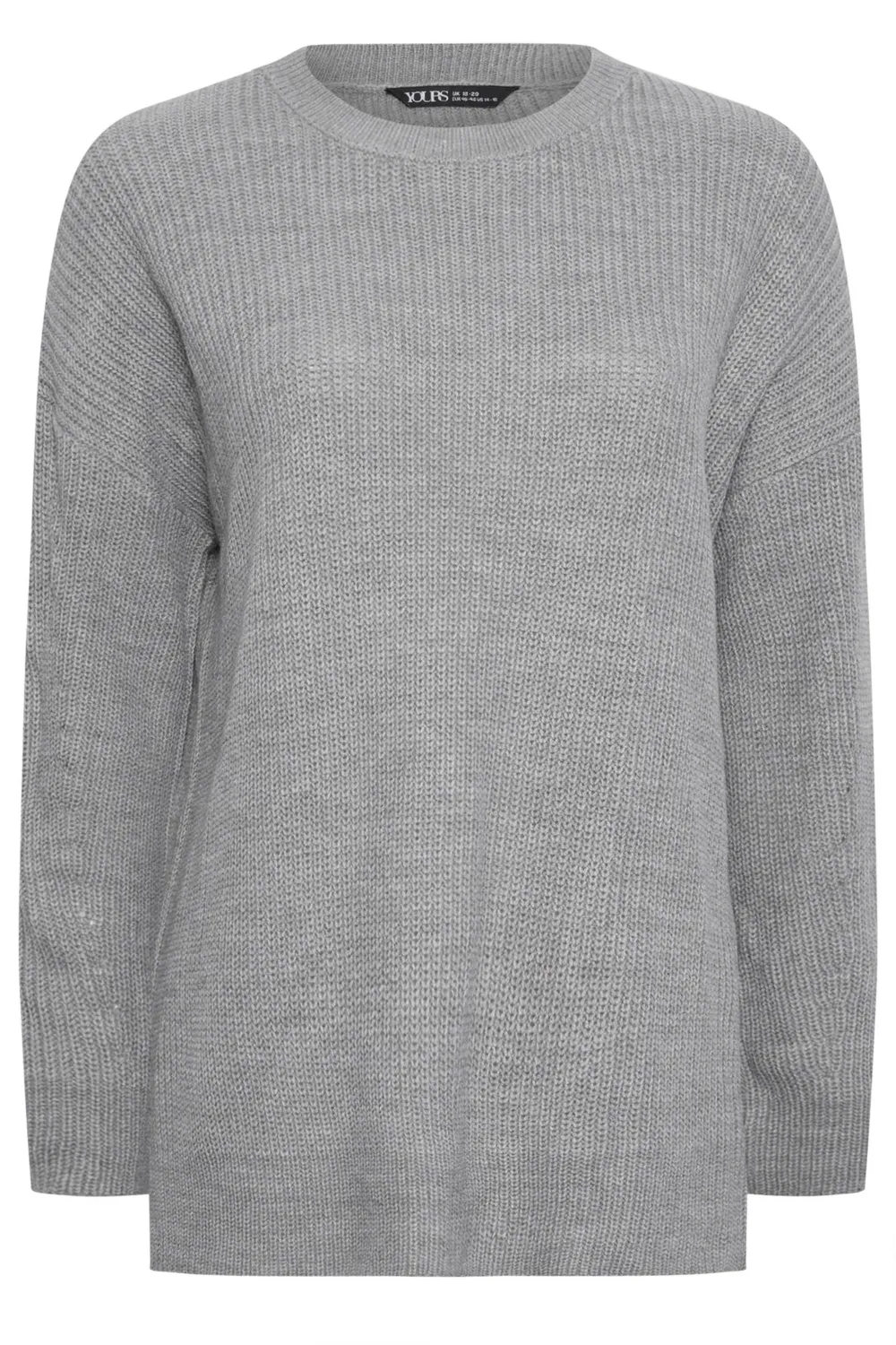 YOURS Curve Navy Blue Drop Shoulder Knitted Jumper
