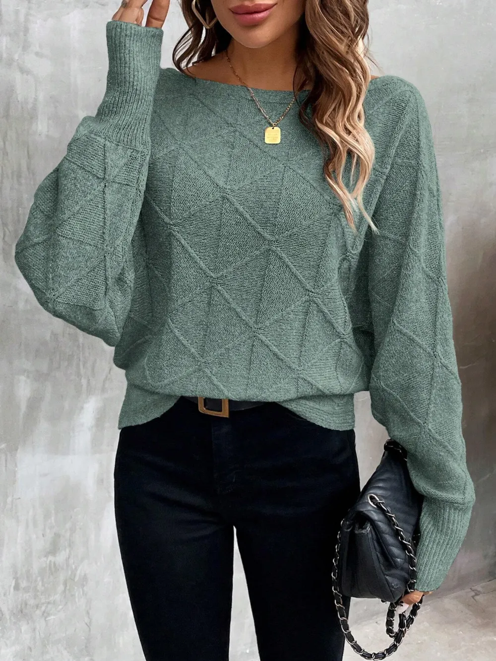 Casual Women's Batwing Sleeve Sweater