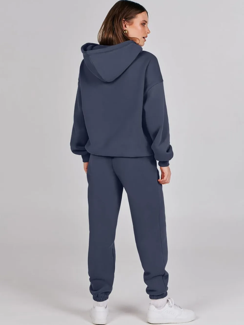 (Clearance Sale $1.99⚡) 2024 Women's Fall Oversized Casual Hoodie Two Piece Sweatshirt Jogging Pants Sweatshirt Set