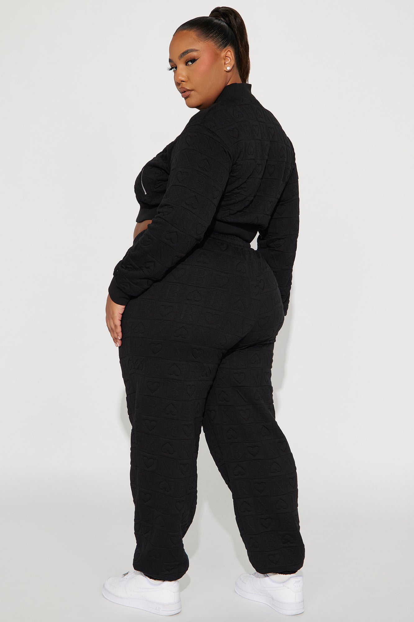 Born This Way Jogger Set - Black