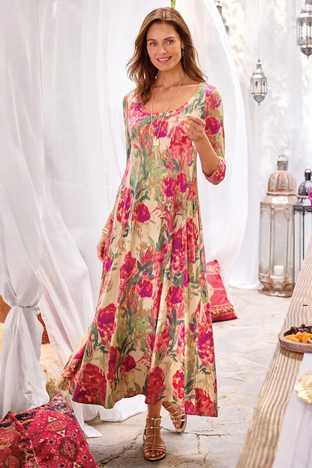 Santiago 3/4 Sleeve Dress