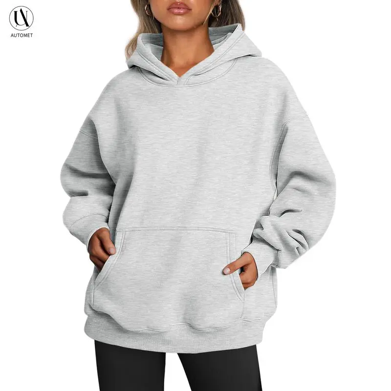 Women’s Oversized Hoodie – Fleece Pullover Sweatshirt with Pocket