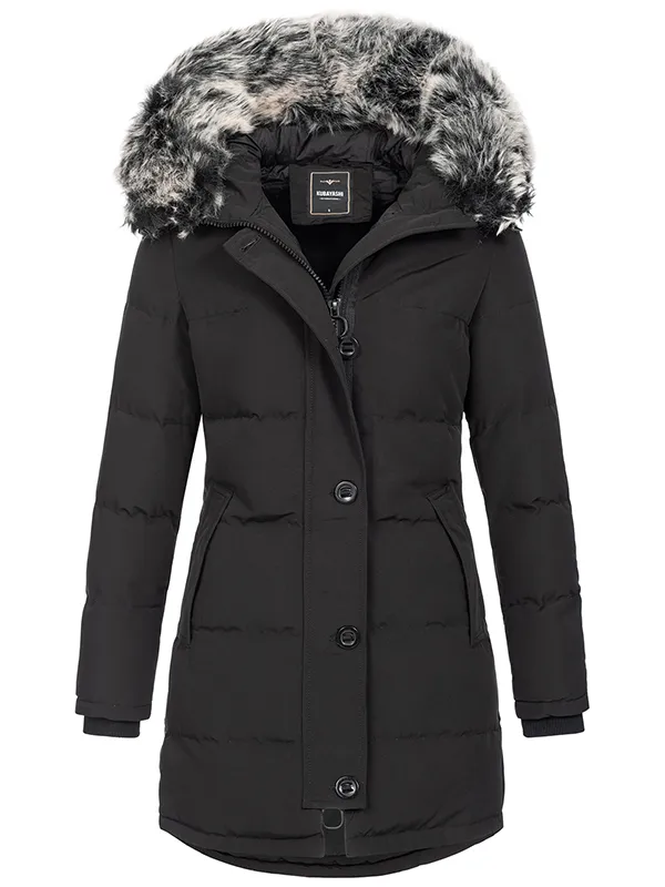 Designer women's winter coat parka