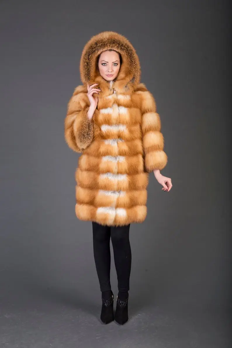 Red Fox Fur coat