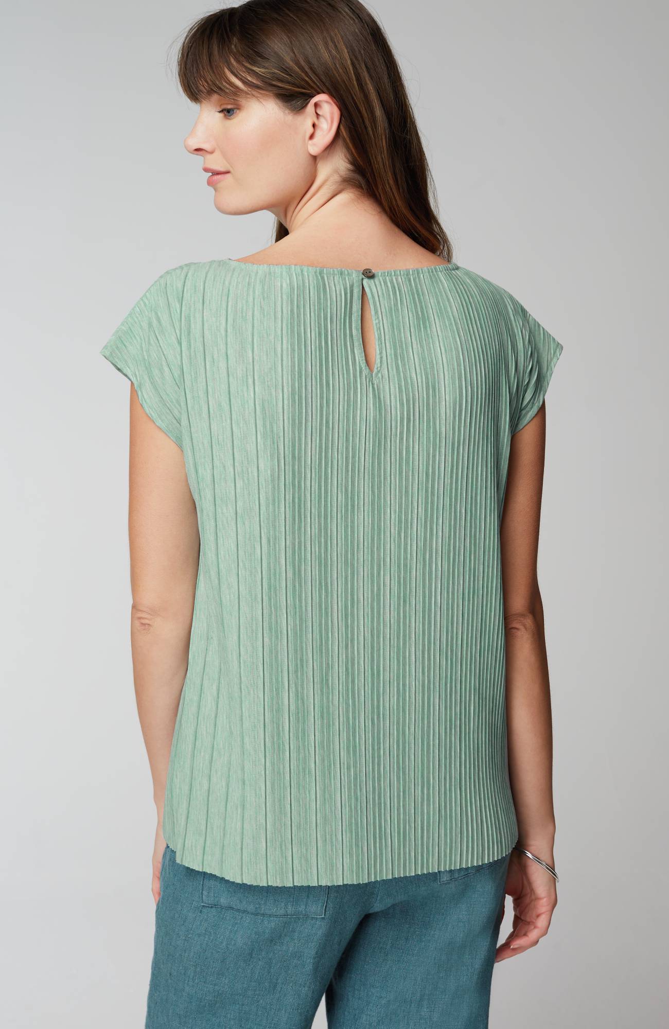 Pure Jill Pleated Dolman-Sleeve Top