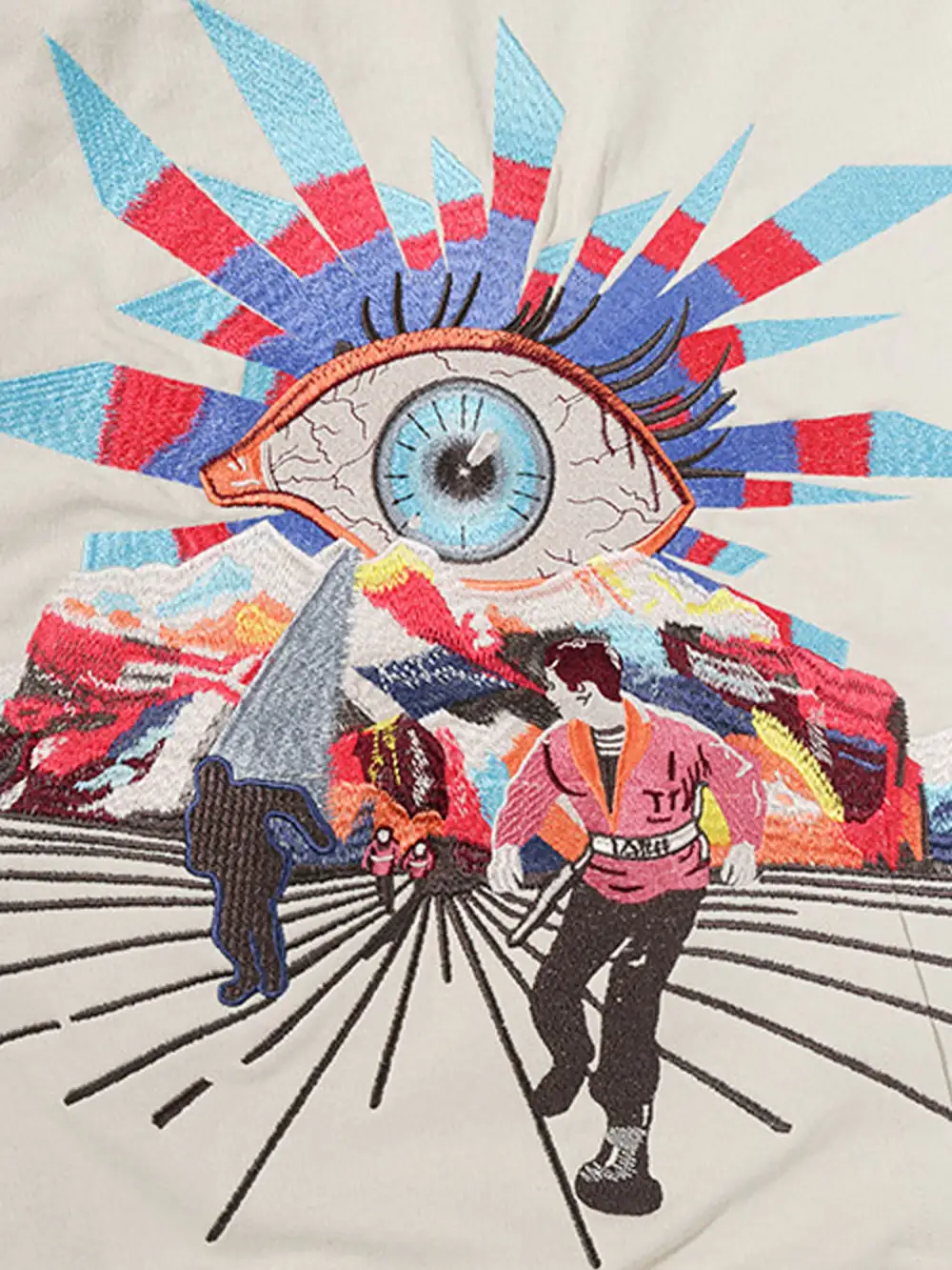 Hip-hop Creative Fun Embroidered Hoodie