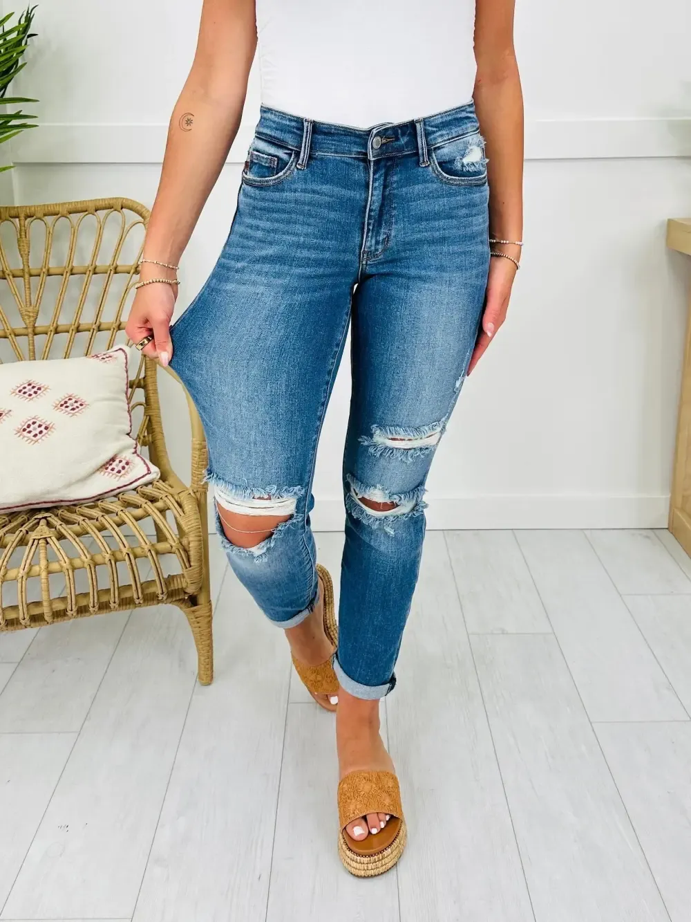 Judy Blue Vintage Revival Boyfriend Jeans