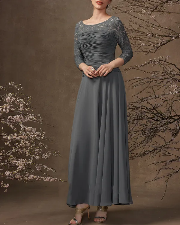 FASHION ELEGANT LACE EMBROIDERED DRESS