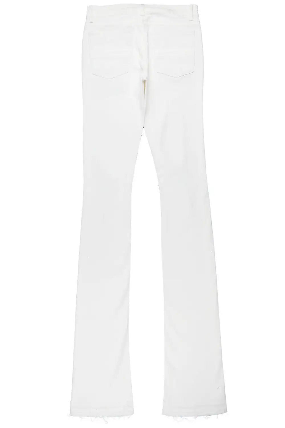 Sniper White Super Stacked Flare Jean