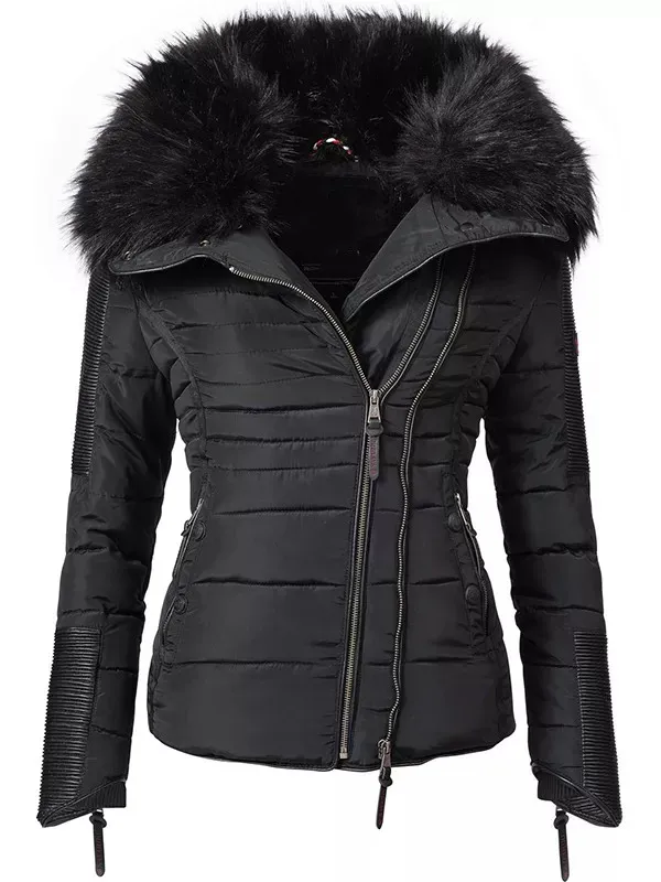 Ladies hooded warm winter jacket