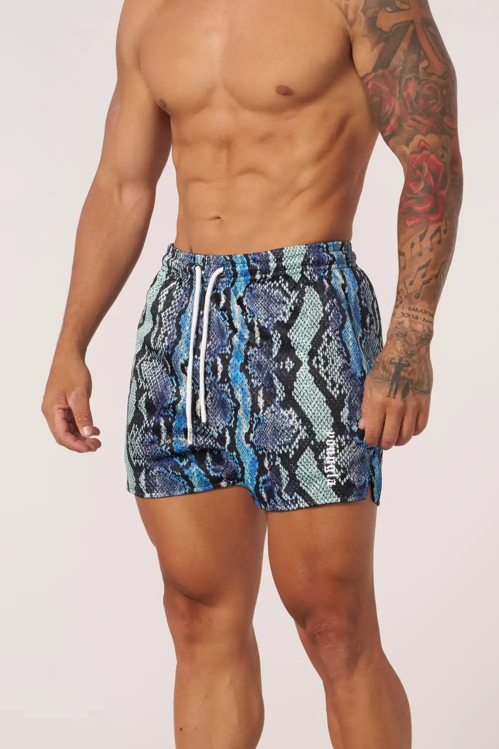 1128 - Animal Mesh Reversible Shorts