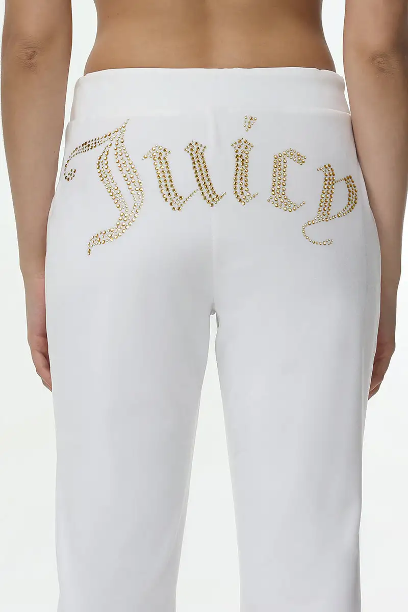 Technicolor Big Bling Velour Track Pants