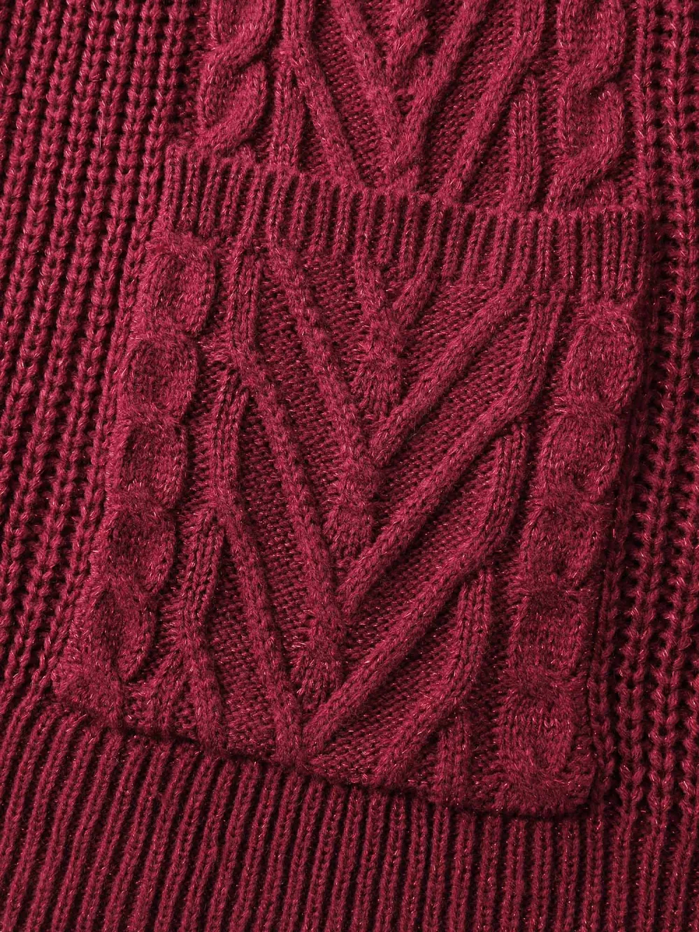 Lurex Twist Button Knit Cardigan