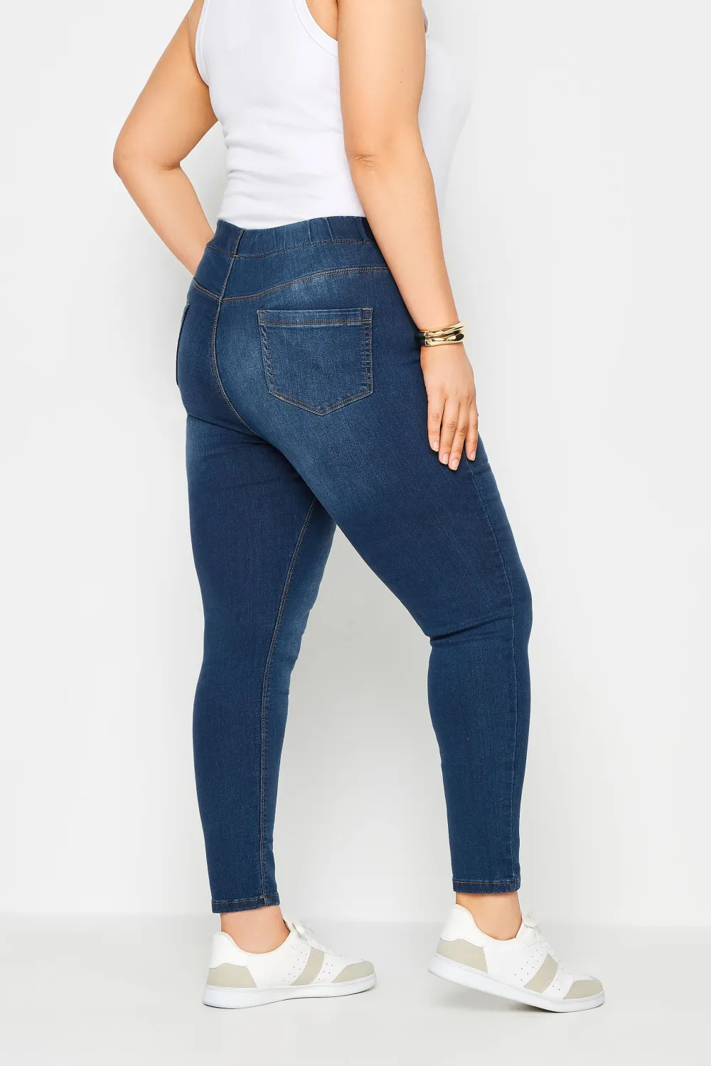 YOURS FOR GOOD Curve Black Pull On Stretch JENNY Jeggings