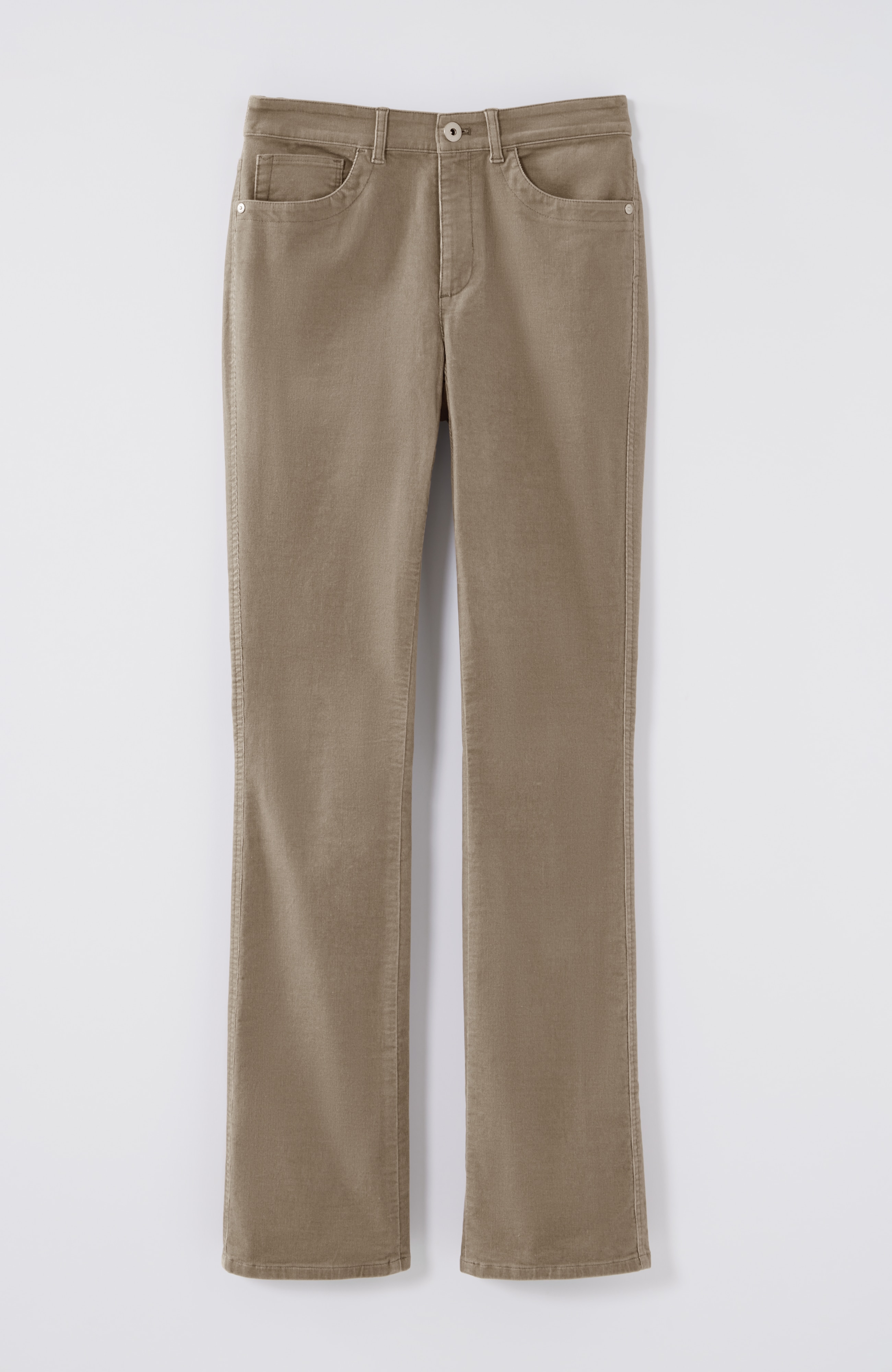 High-Rise Corduroy Boot-Cut Jeans