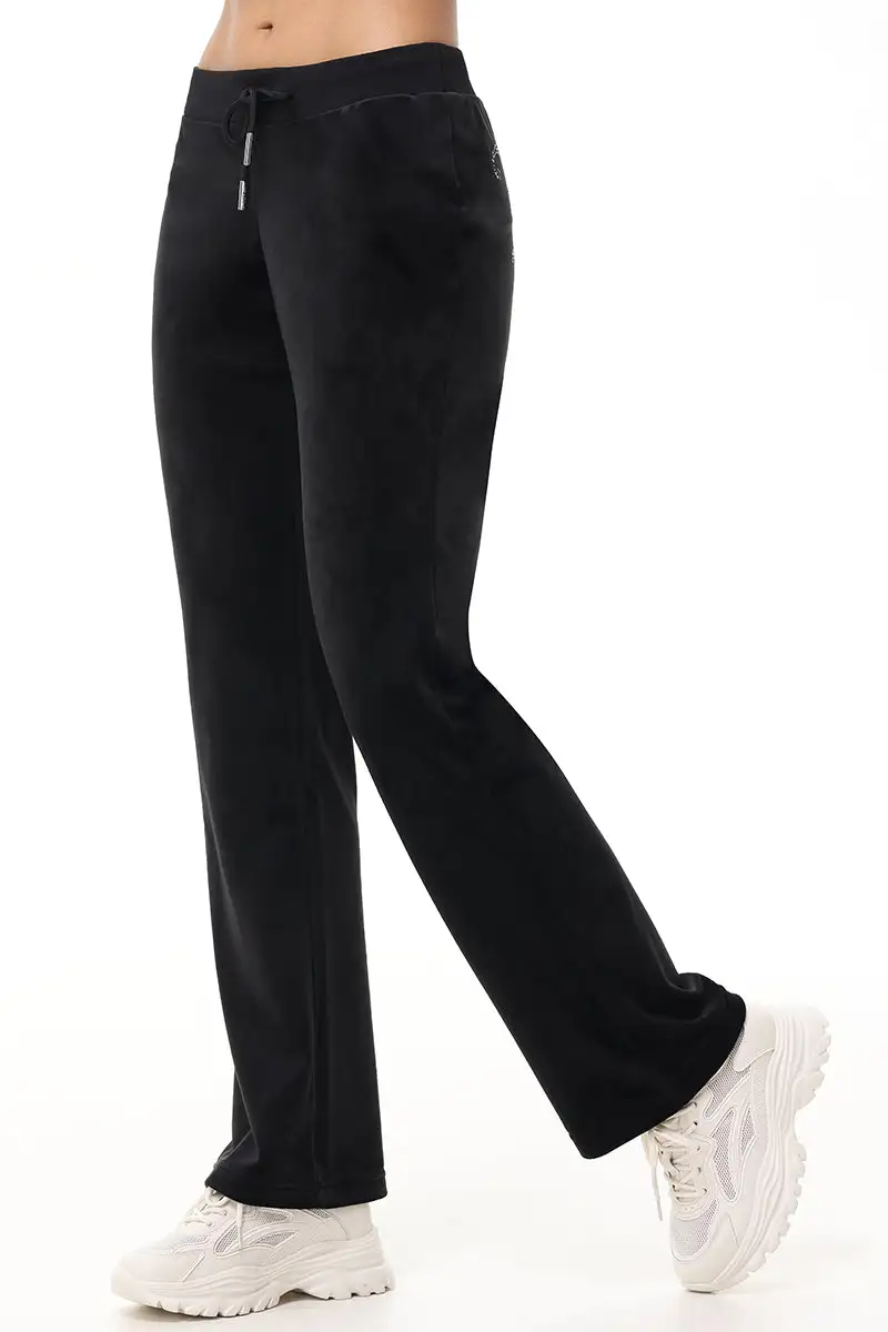 Technicolor Big Bling Velour Track Pants