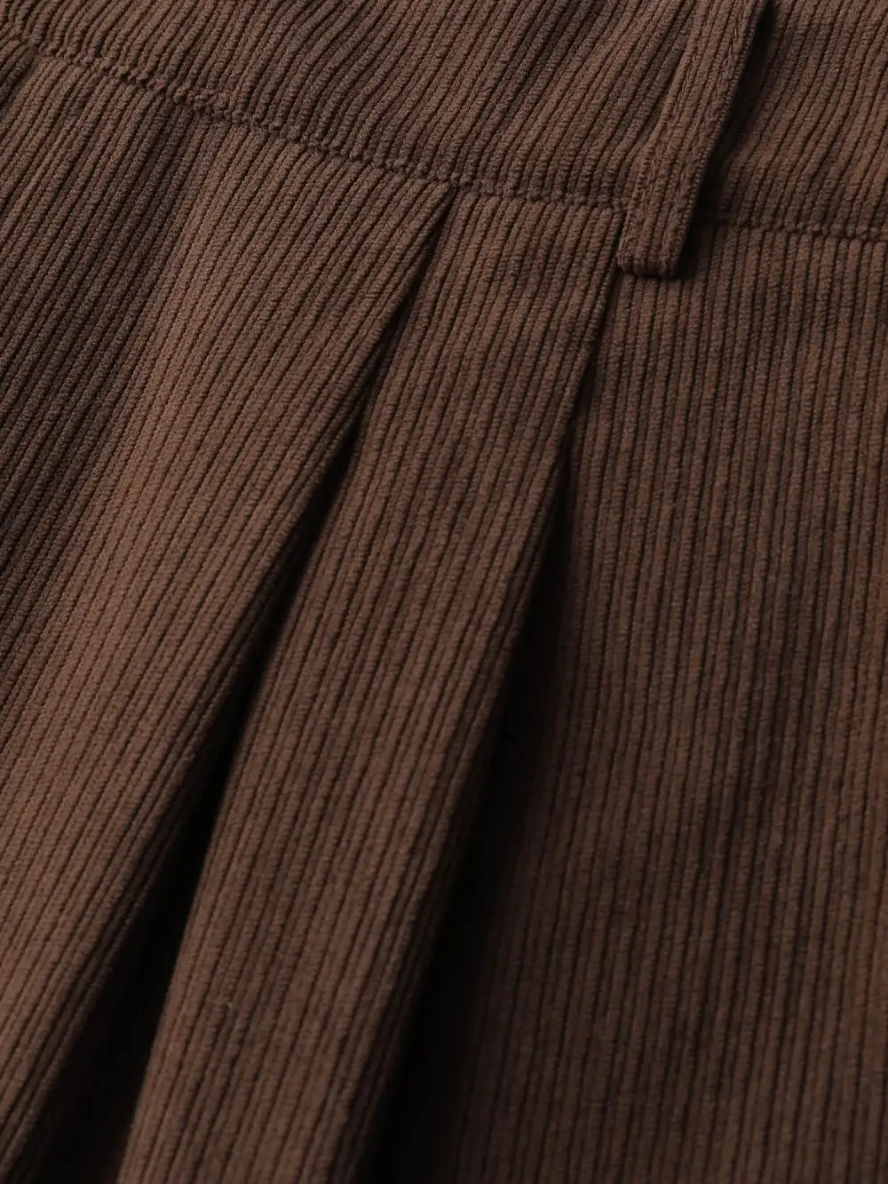 Textured Rolled Cuffs Straight Leg Pants