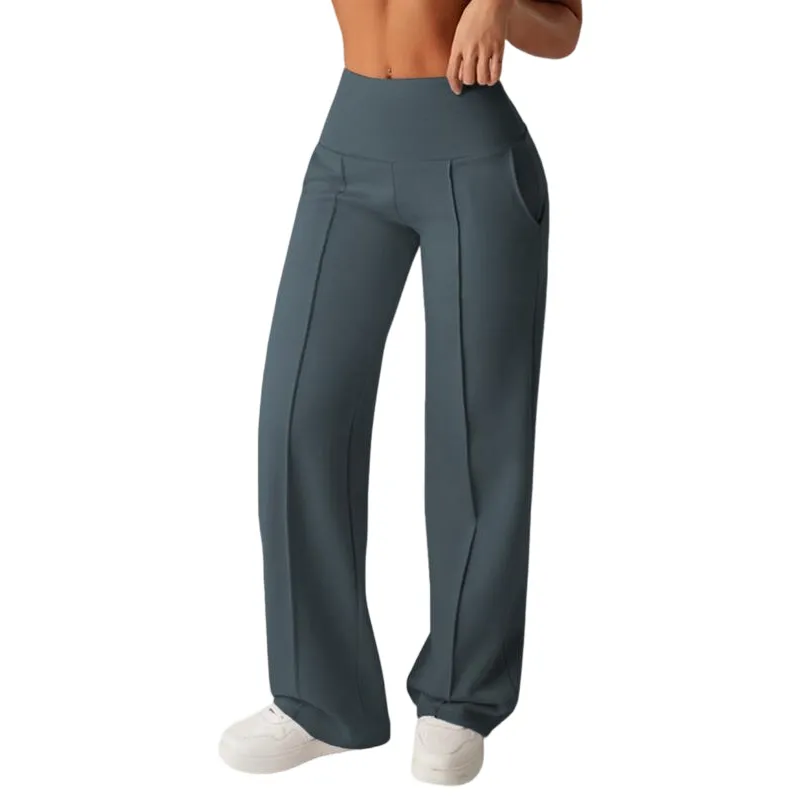 Women's Plain Loose Straight Leg Pants