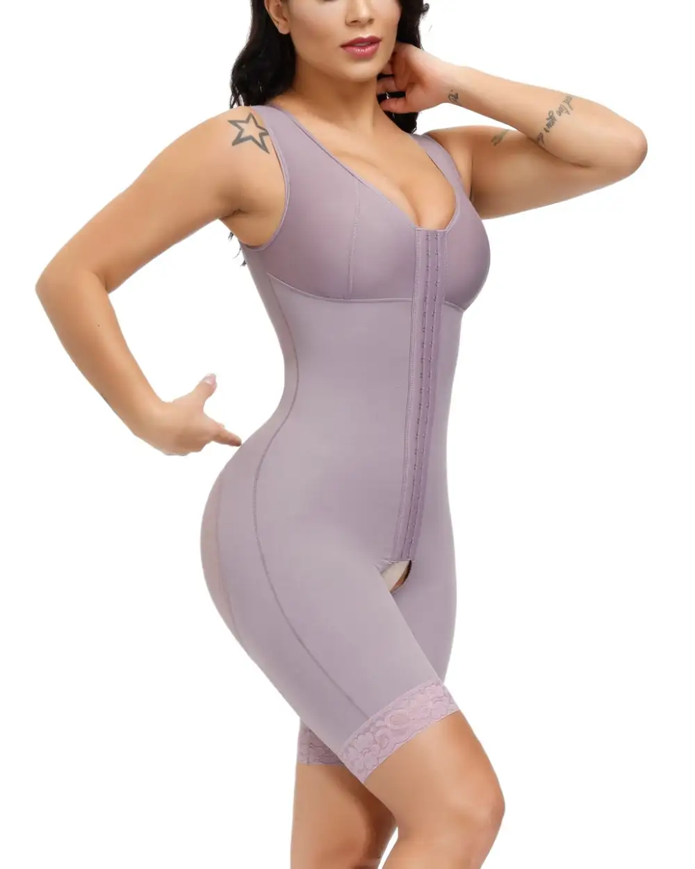 Full  Bodysuit Body Shaper With Bra