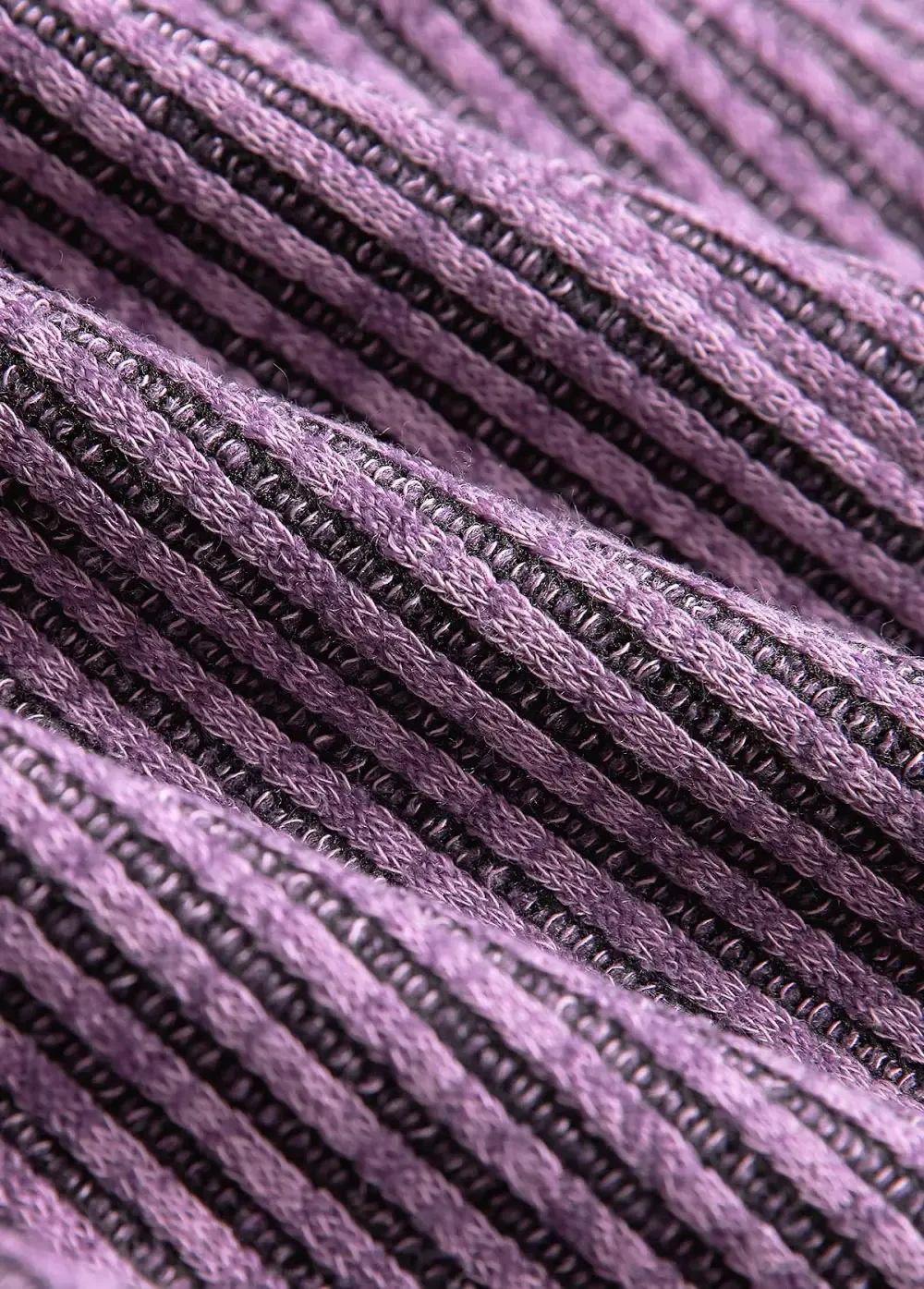 Dusty Purple Patchwork A Line Long Sleeve Dress