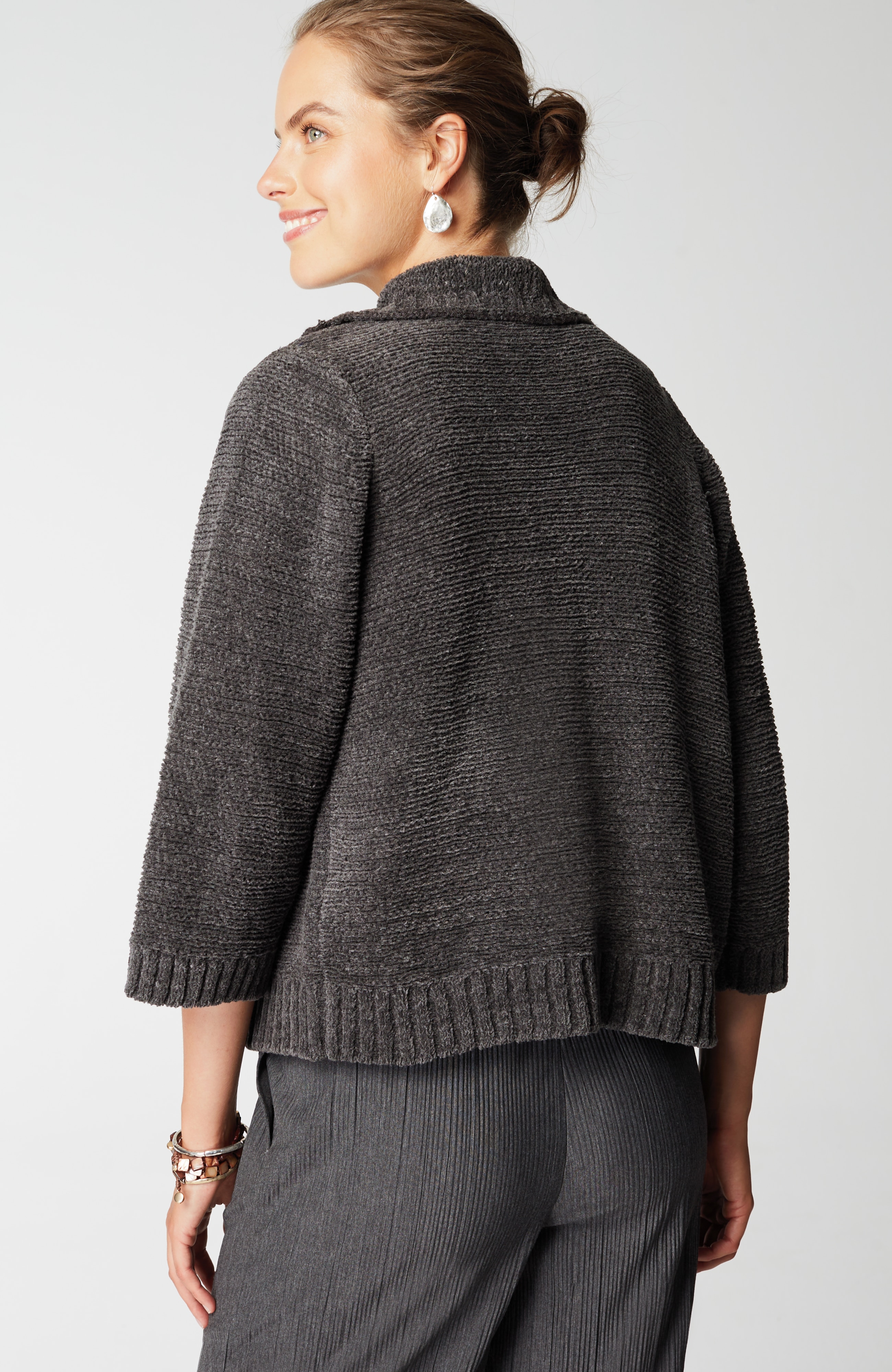 Pure Jill Button-Front Cardi