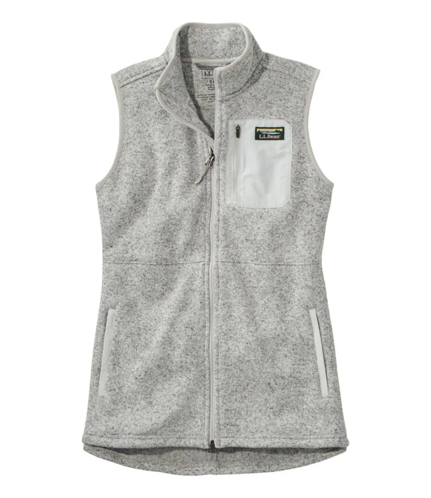 Women's Sweater Fleece Long Vest