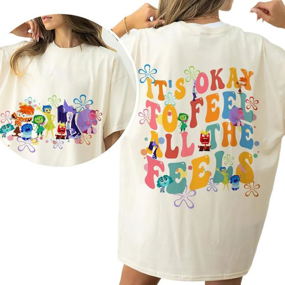 Insidde Ouut lt's Okaay To Feel All The FeelsMental Health T-shirt