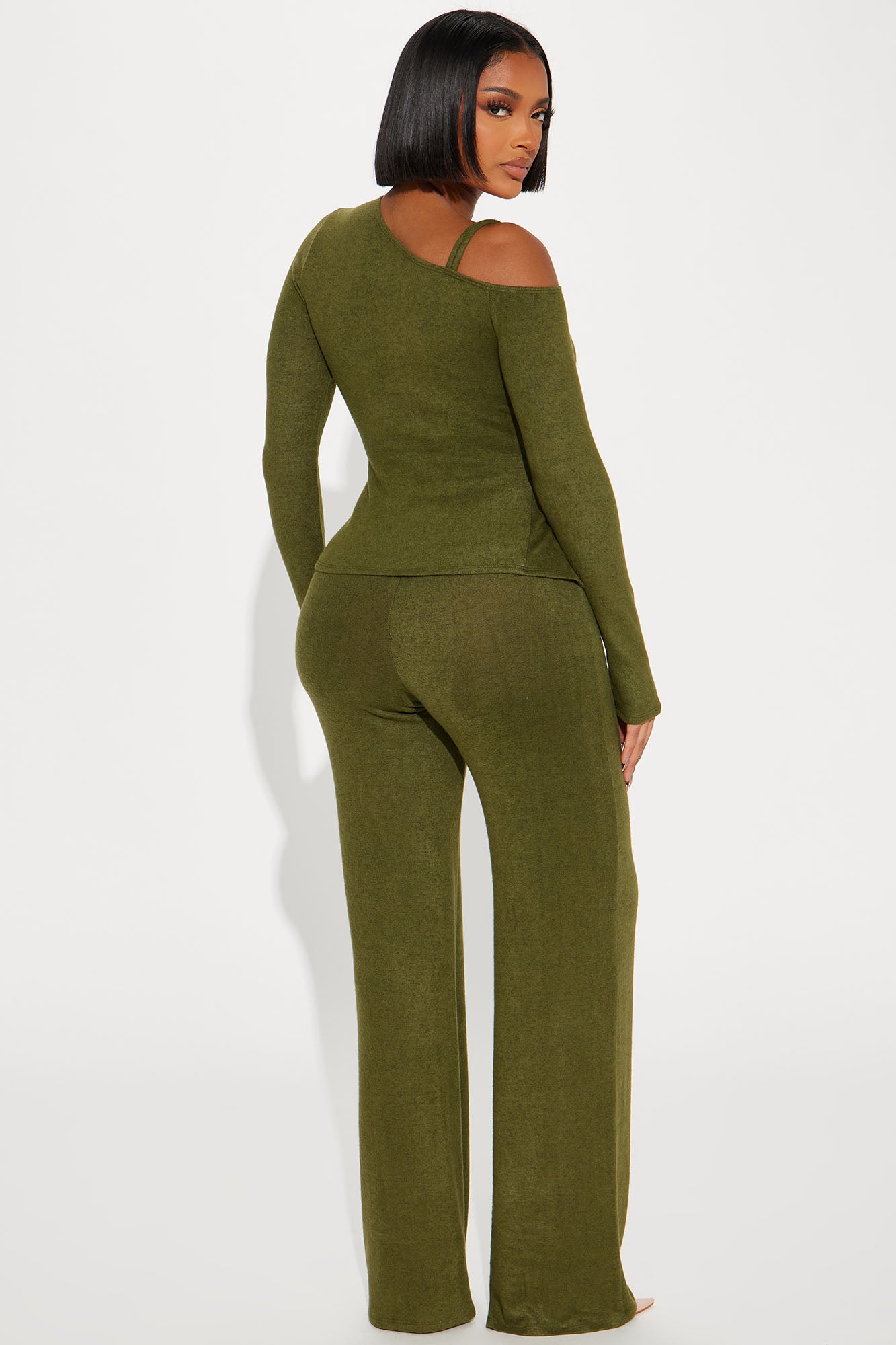 Olive Hacci Pant Set - Olive