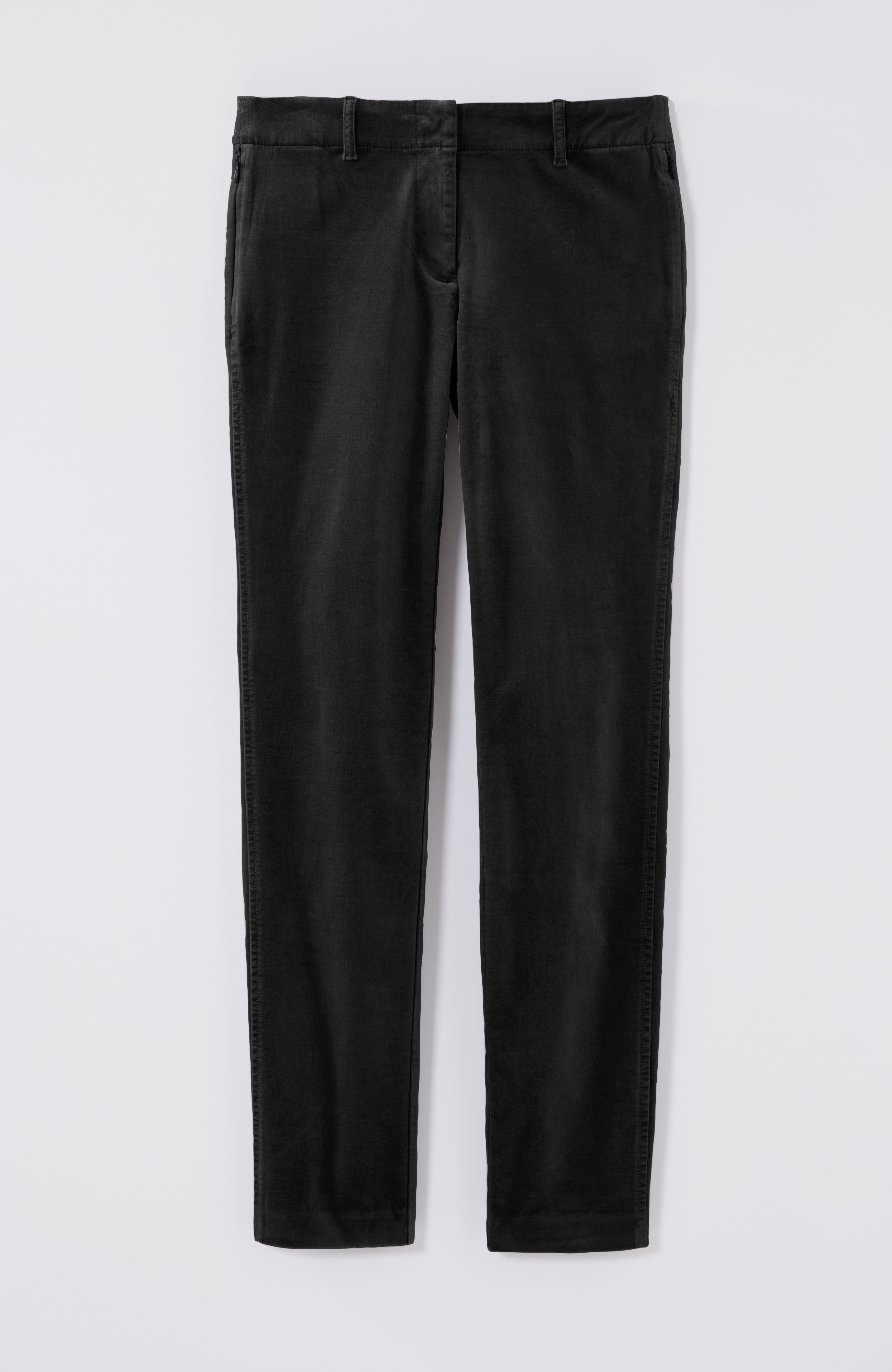 Velveteen-Stretch Slim-Leg Pants