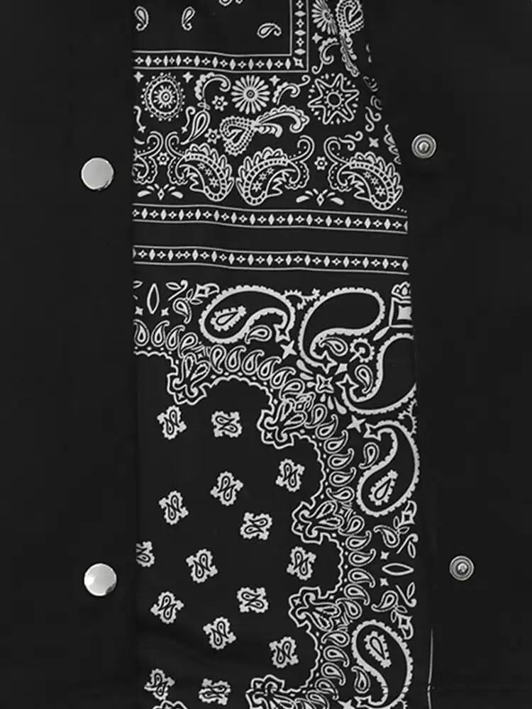 Stylish Paisley Splicing Sweatpants