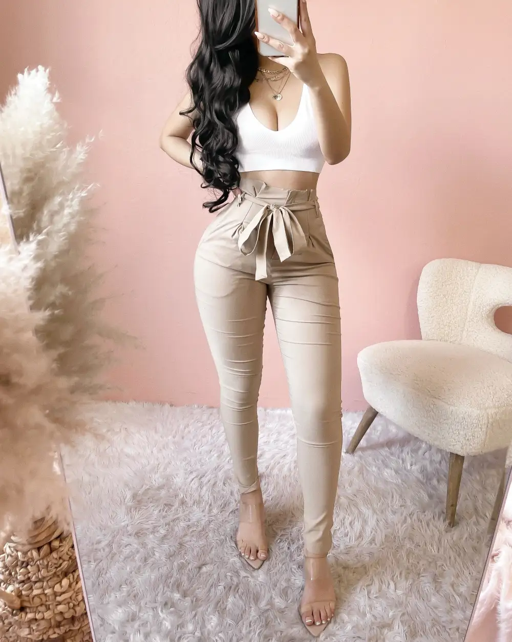 LIGHT AS A FEATHER BRALETTE TOP (BLACK)