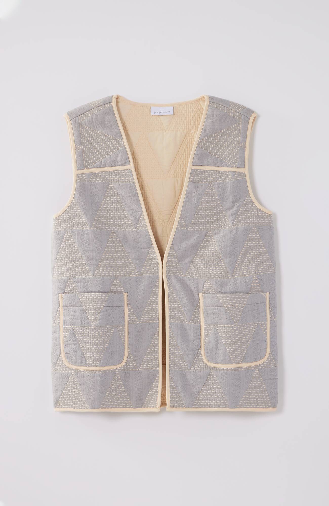 Pure Jill Cotton Dobby Vest