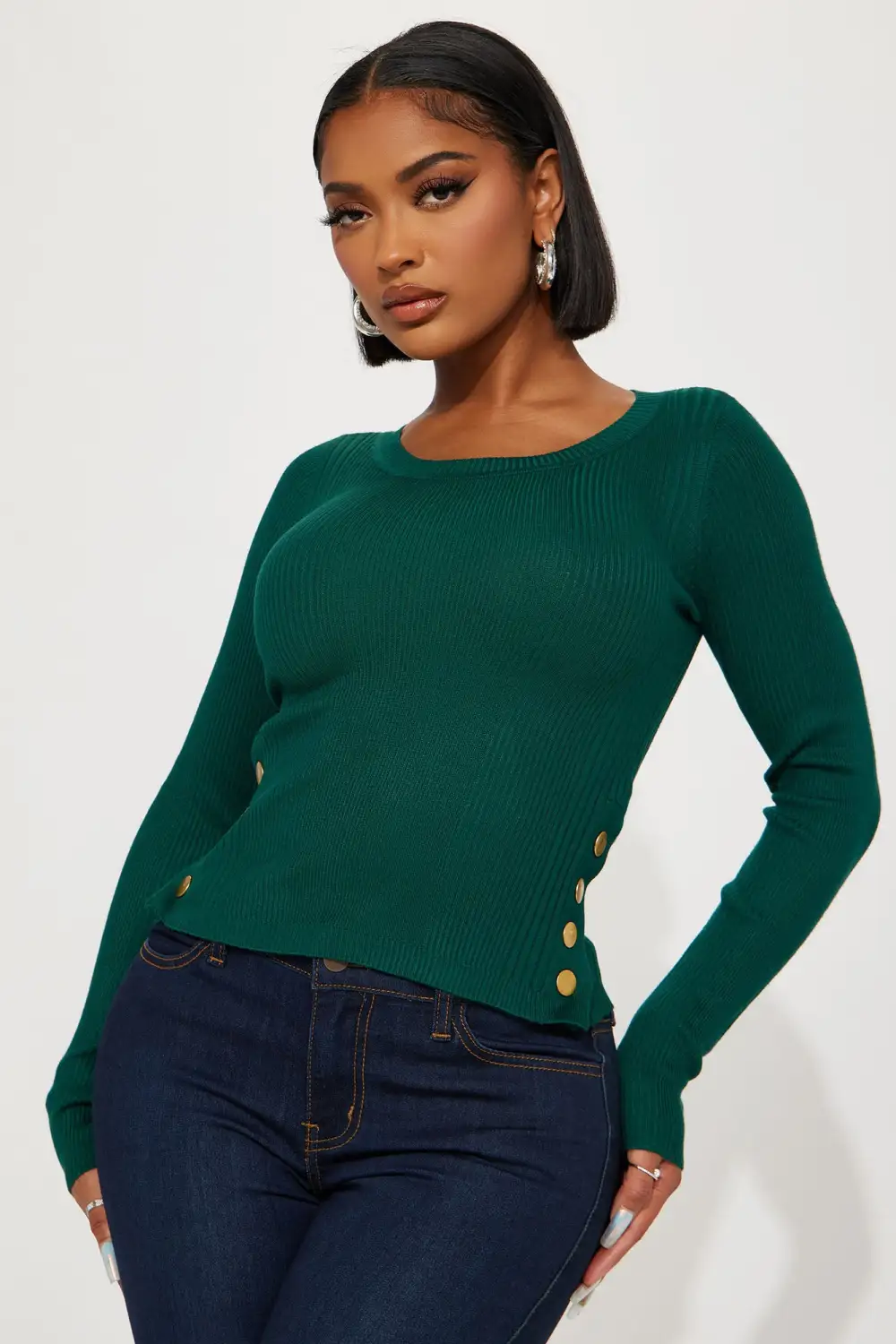 You Changed Me Sweater - Green