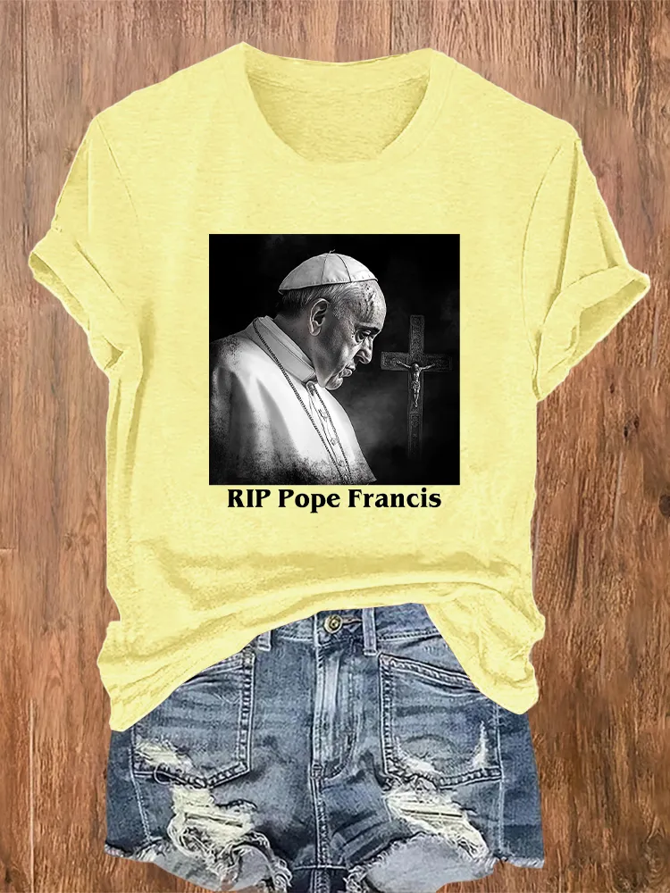 Women's Rip 1936-2025 Print Short Sleeve Round Neck Cotton T-Shirt