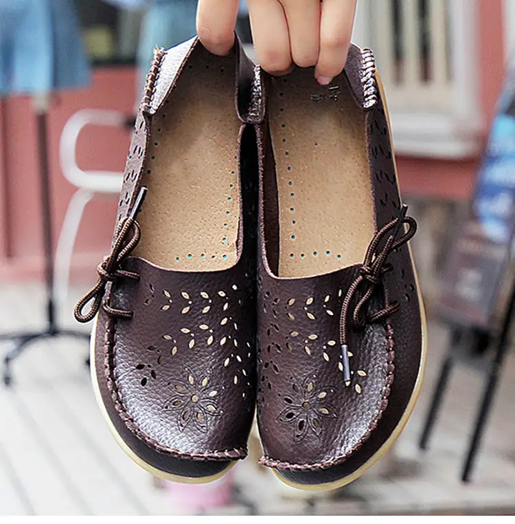 New Hollow Leather Casual Shoes