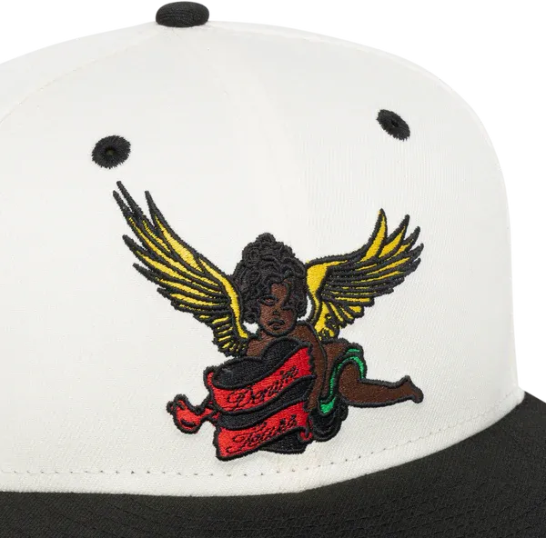 Black Cherub New Era Hat Natural
