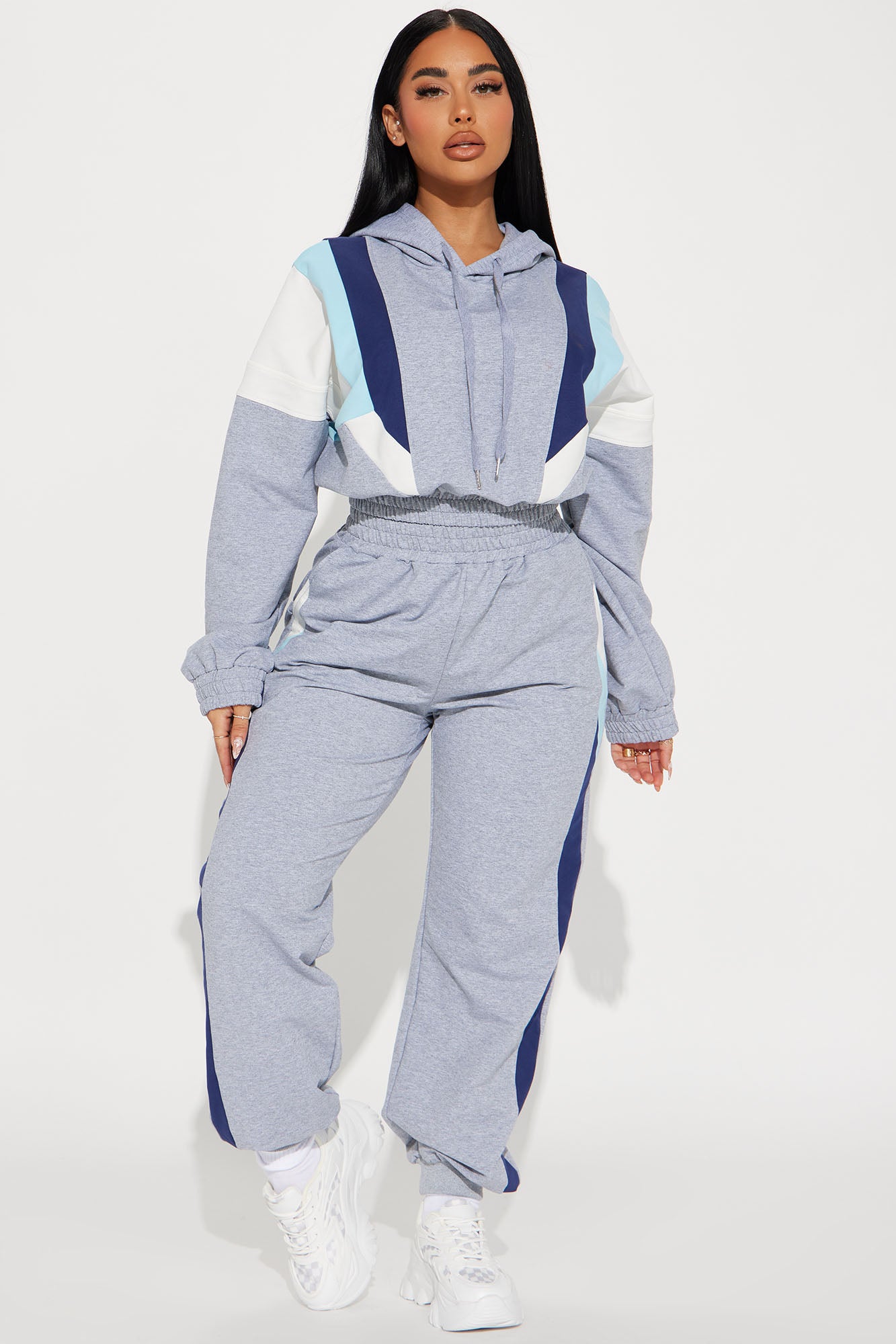 Naya Jogger Set - Grey/combo