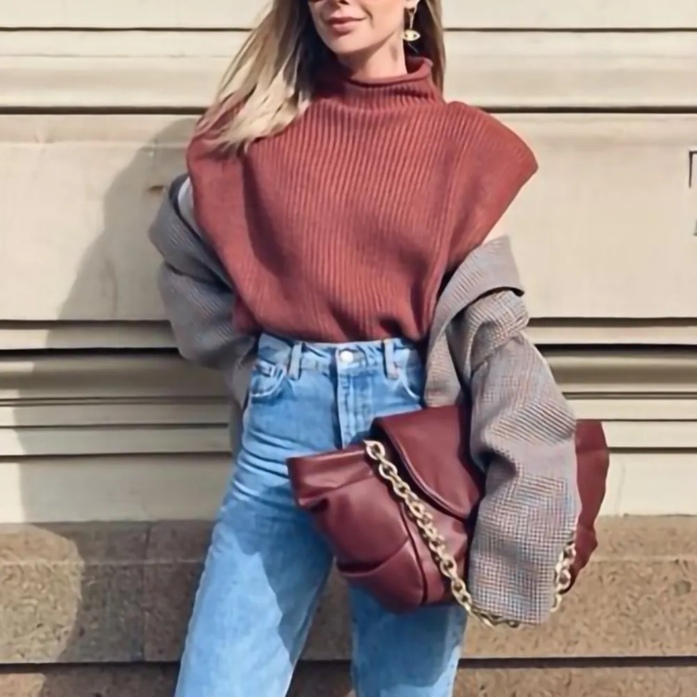 Stylish Turtleneck Sweater Vest
