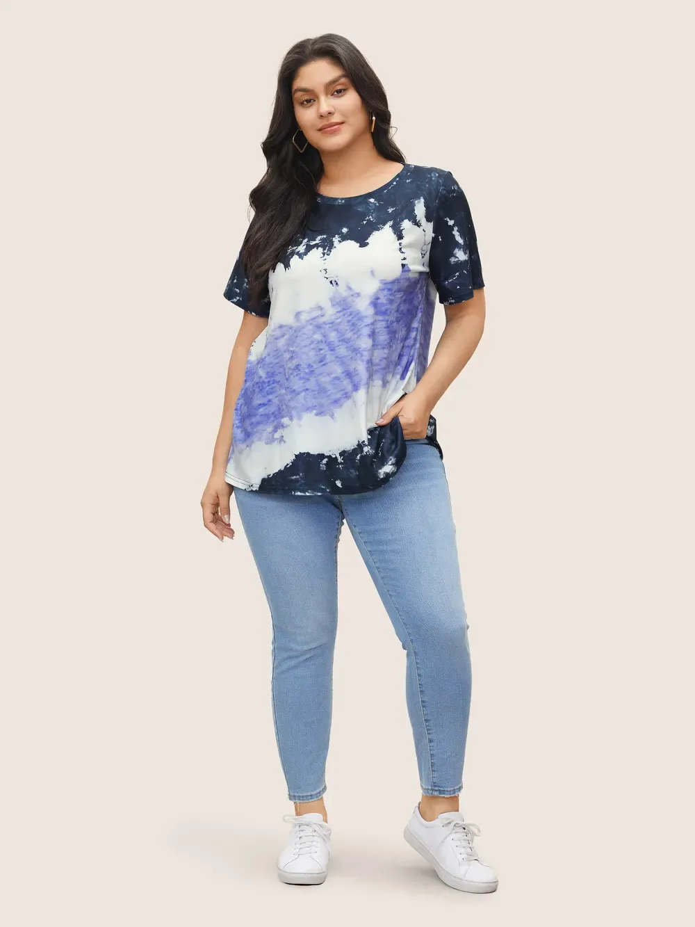 Tie Dye Round Neck T-shirt