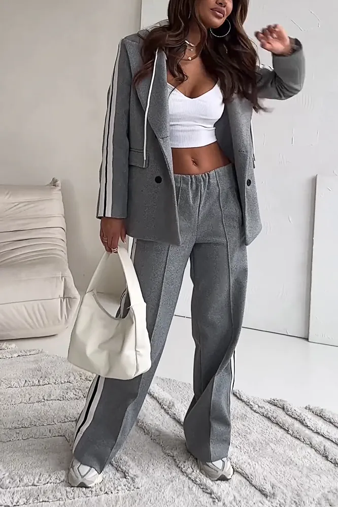 Women's fashion sports jacket and pants two-piece set