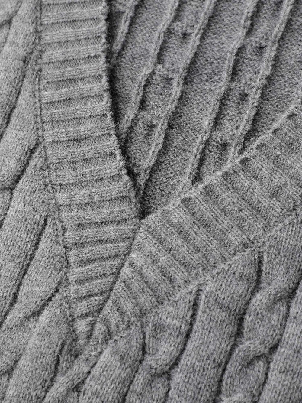 Textured V-Neck Sweater Vest