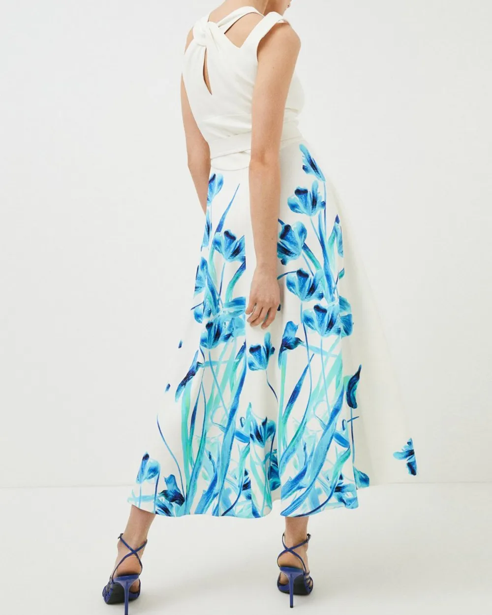 Women's Floral Print Swing Dress