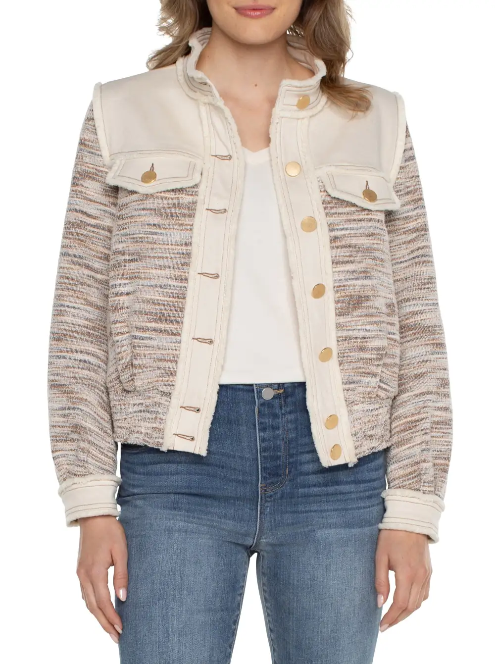 Denim Boucle Jacket
