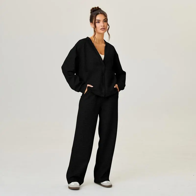Women’s Fall Slouchy Cardigan & Trouser Set